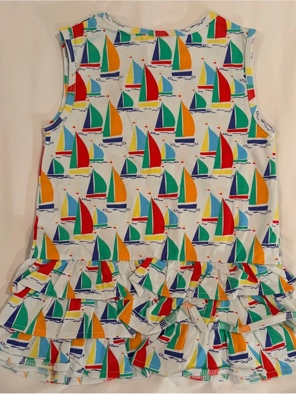 Florence Eismann sailboat print Tunic & Capri Leggings Set sz 4T NWT